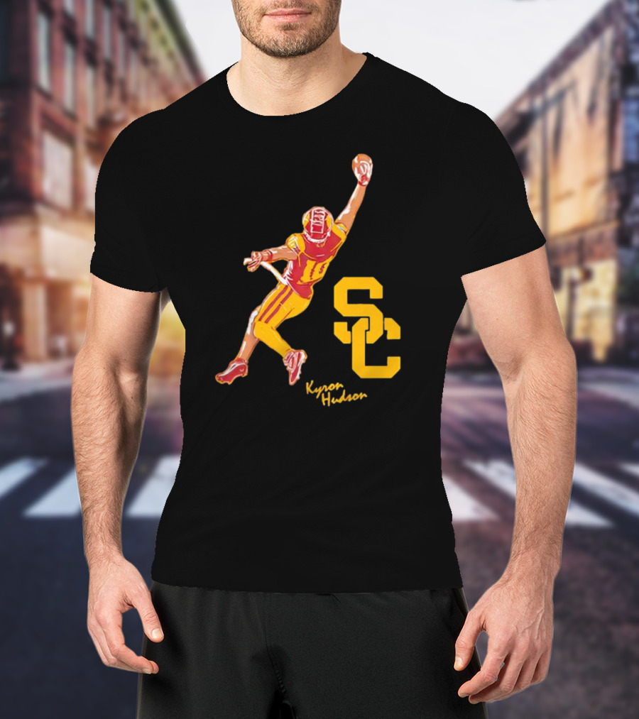 Kyron Hudson USC Trojans Football Catch T-Shirt