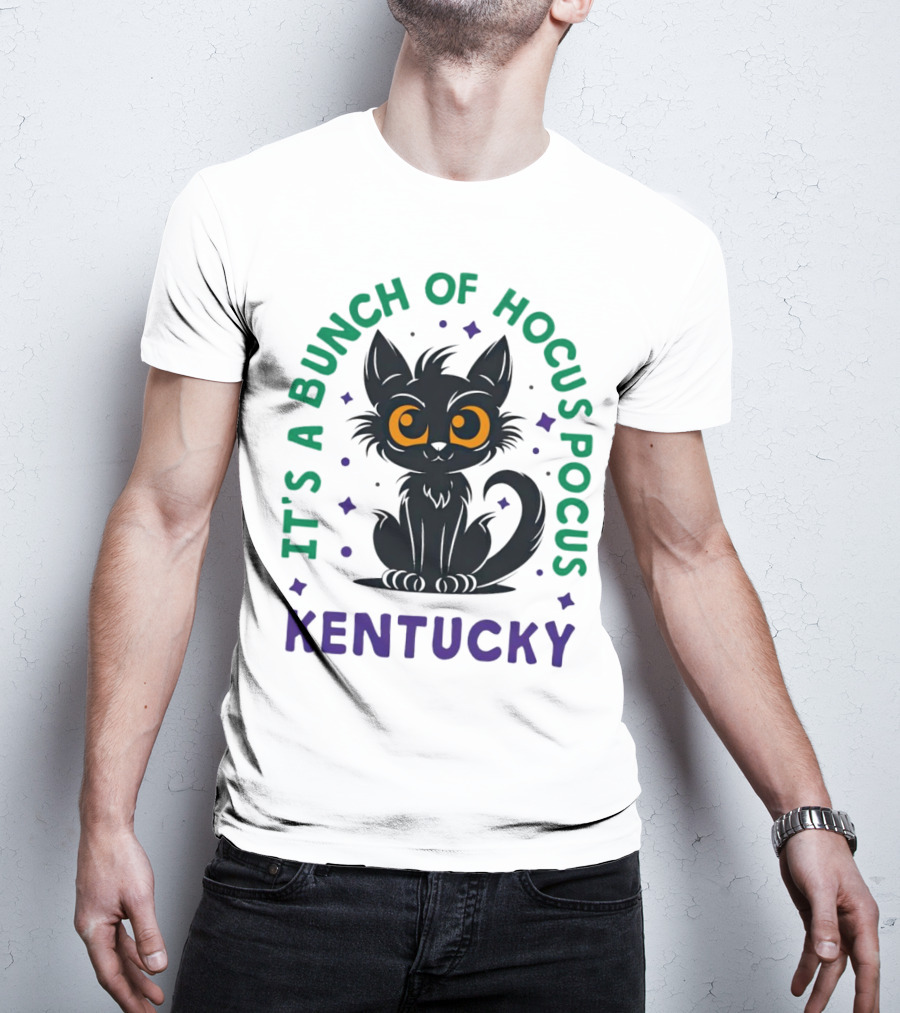 It's A Bunch Of Hocus Pocus Kentucky Black Cat T-Shirt