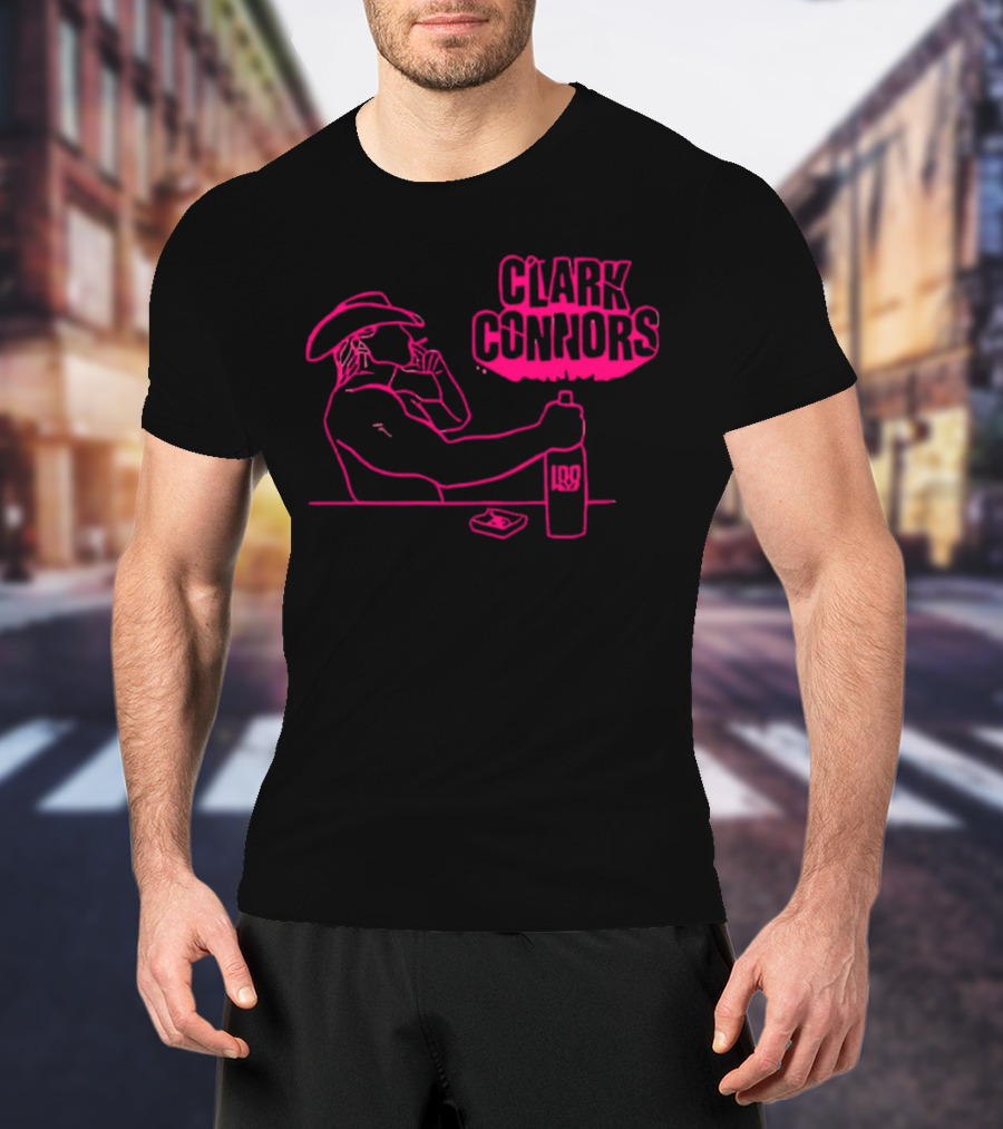 Clark Connors Neon Cowboy Smoking LQD T-Shirt