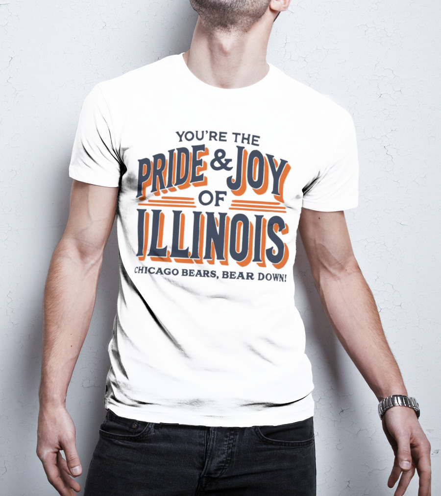 You're The Pride And Joy Of Illinois Chicago Bears Bear Down T-Shirt