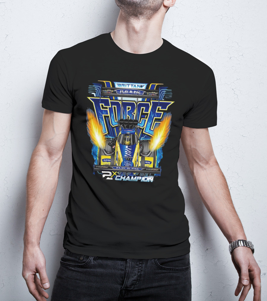 Brittany Force Flav-R-Pac FORCE 2X Top Fuel Champion T-Shirt