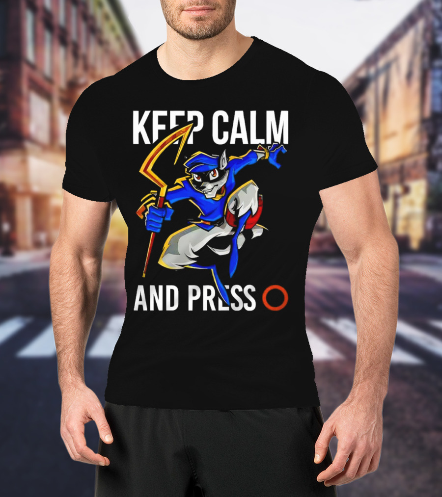 Keep Calm And Press O Sly Cooper T-Shirt