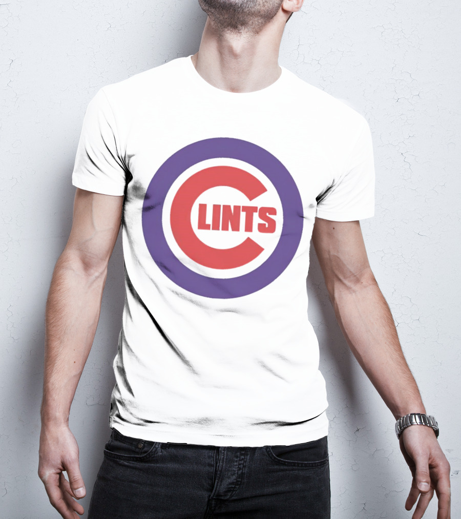 Clints Big C Chicago Cubs Logo Parody Purple Circle T-Shirt