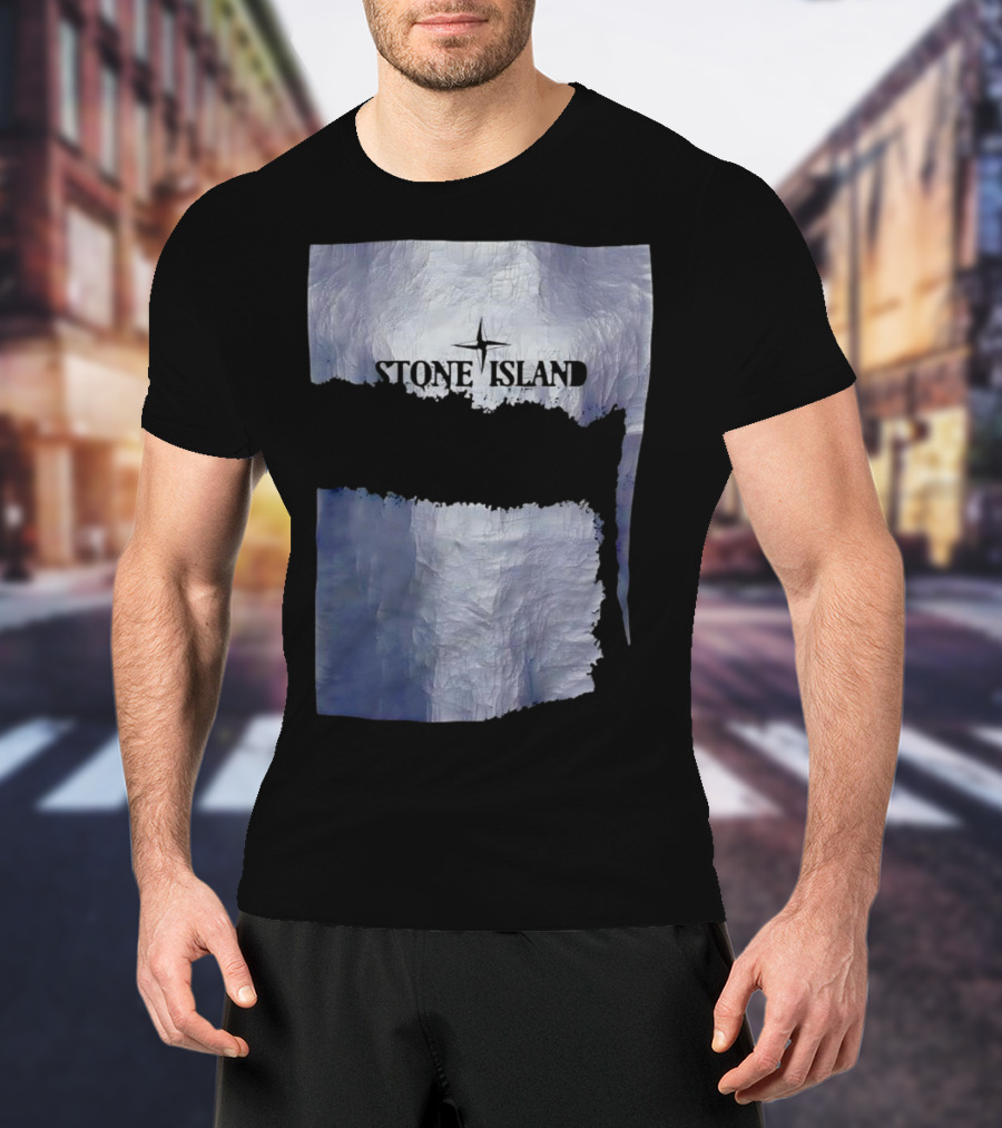 Stone Island Vintage Weathered Iceberg Texture T-Shirt