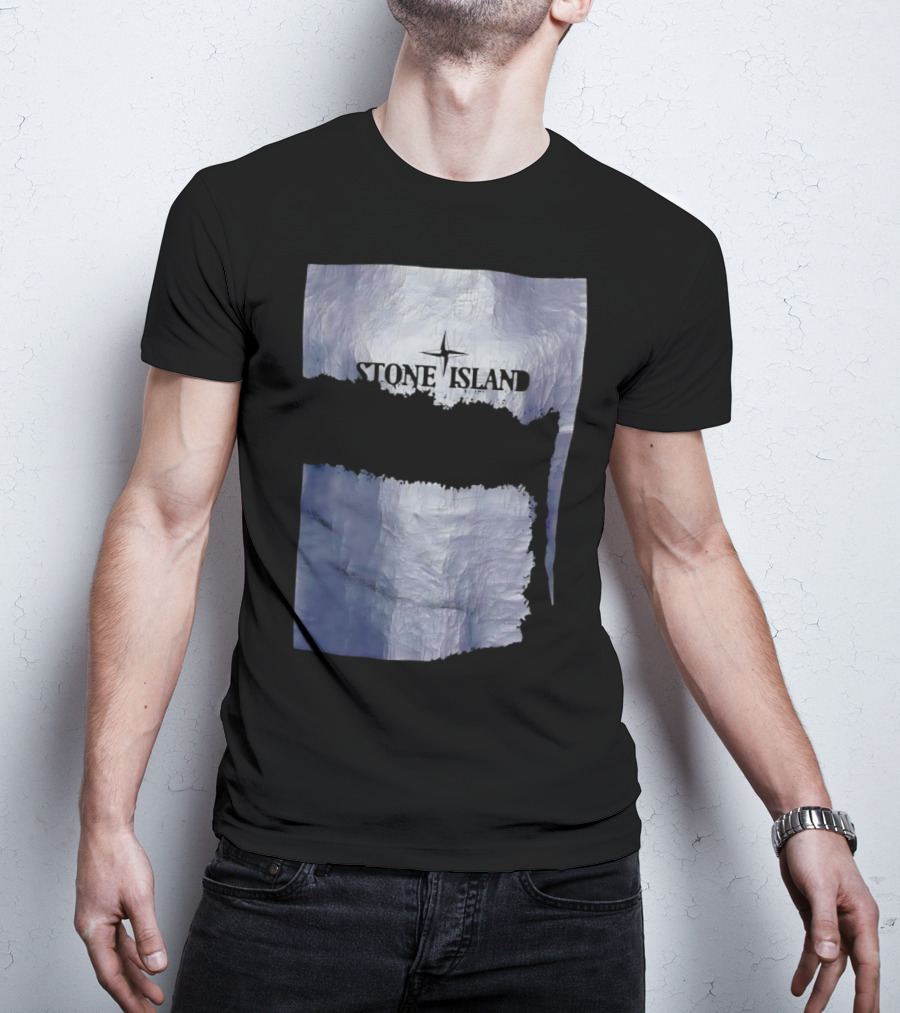 Stone Island Vintage Weathered Iceberg Texture T-Shirt