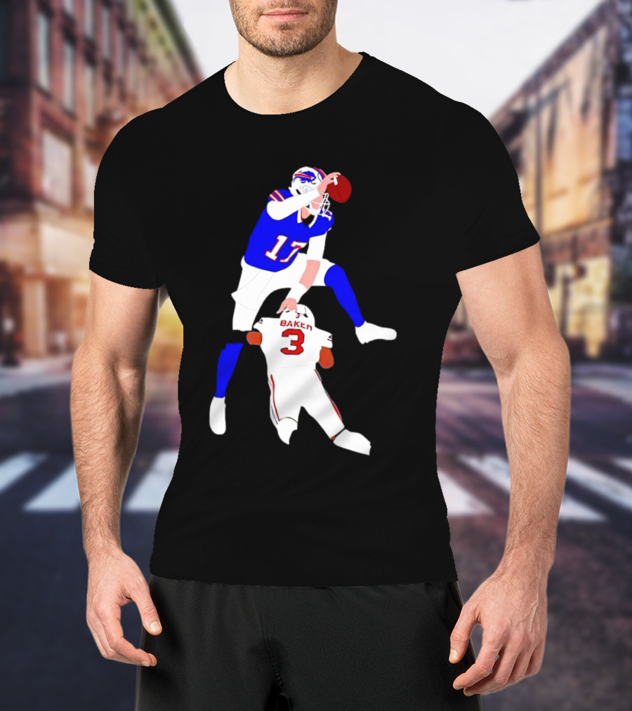 The Most Overrated QB Josh Allen Over Baker 3 Football Play T-Shirt