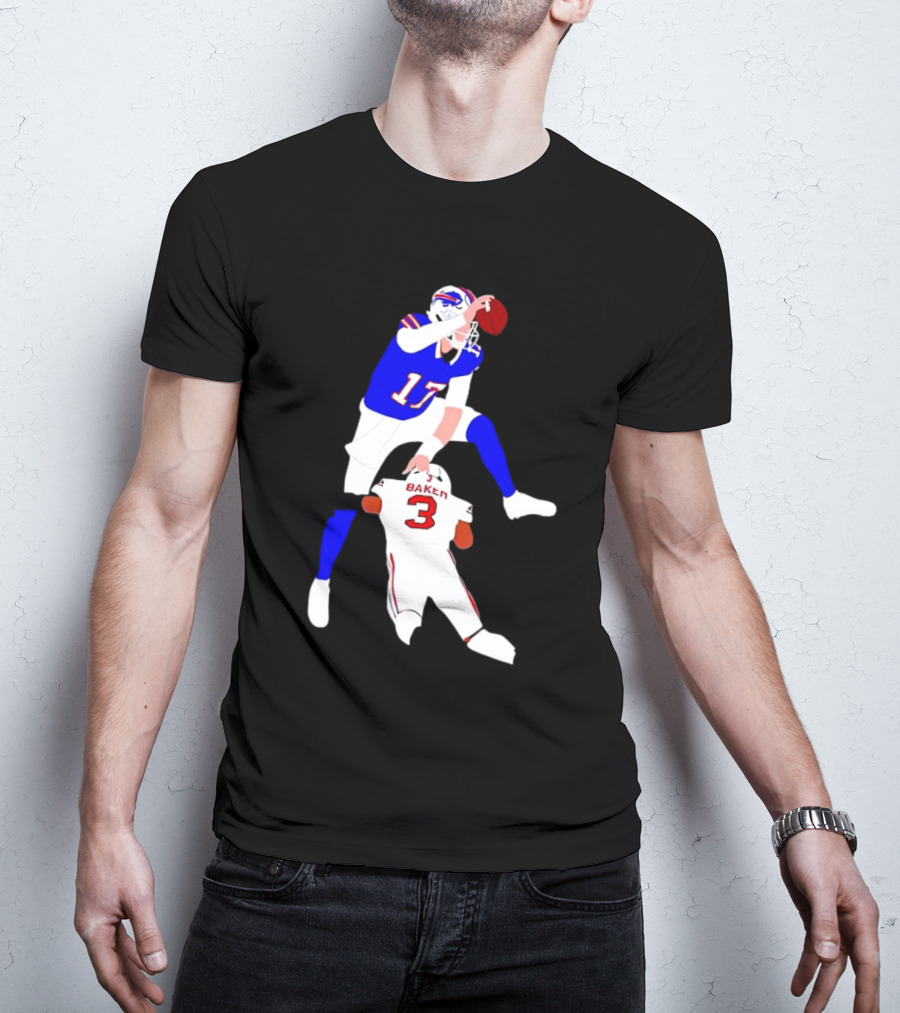 The Most Overrated QB Josh Allen Over Baker 3 Football Play T-Shirt
