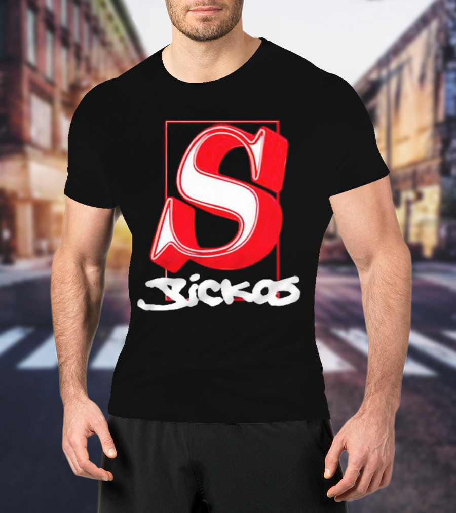 Sickos Serif Red S T-Shirt