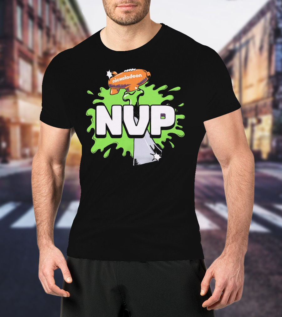 Nickelodeon NVP Blimp Green Slime Splat T-Shirt
