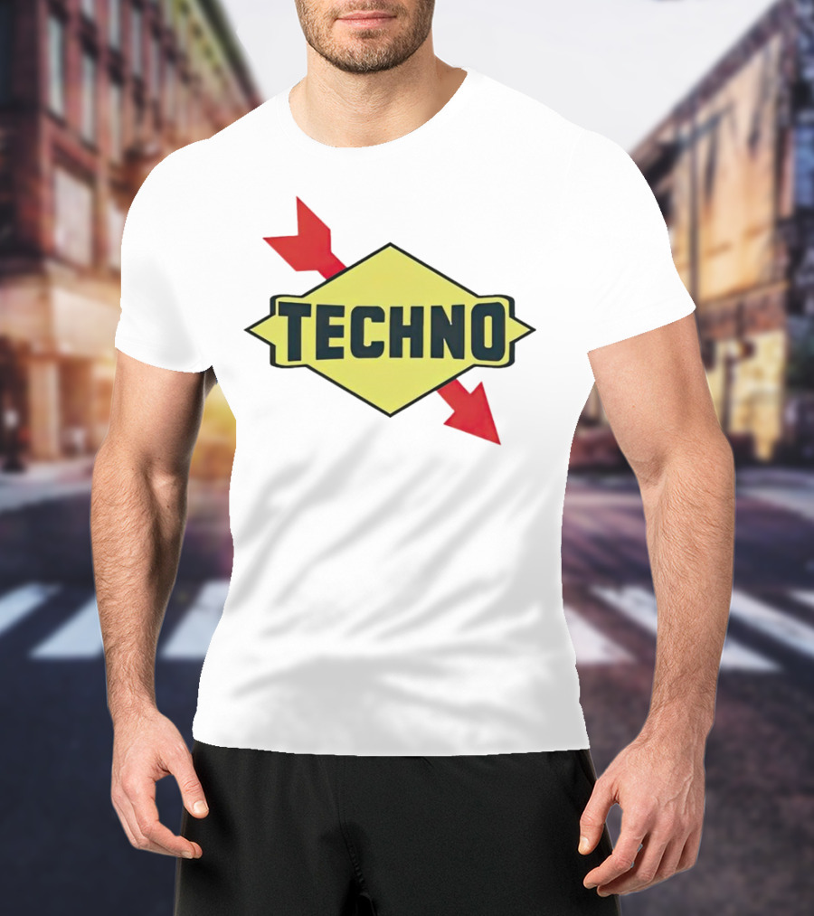Techno Yellow Diamond Red Arrows T-Shirt