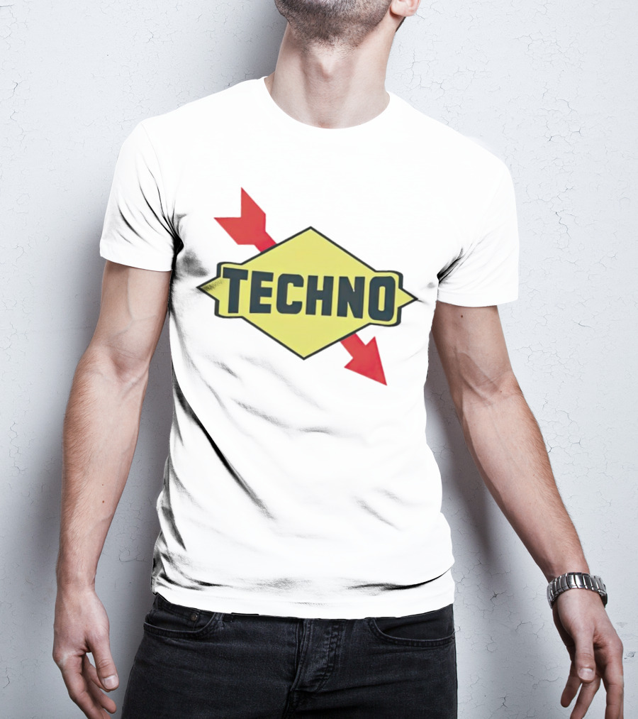Techno Yellow Diamond Red Arrows T-Shirt