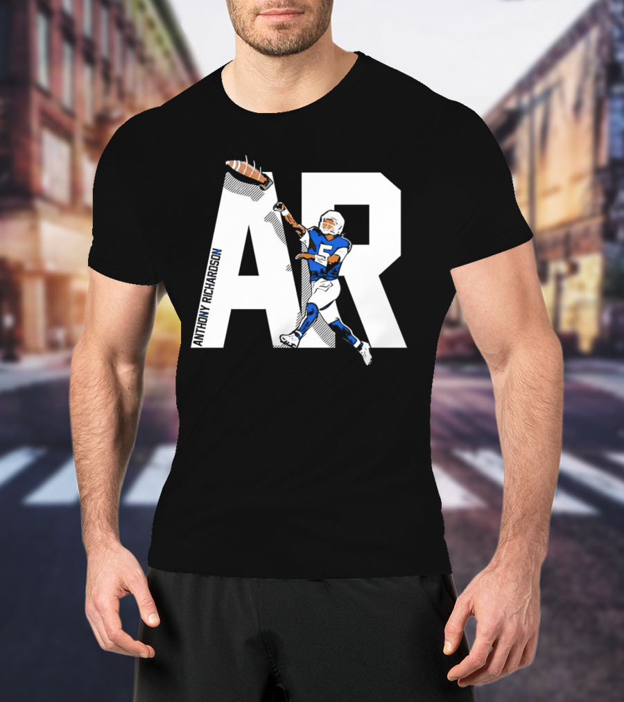 Anthony Richardson AR 5 Rocket Arm Football T-Shirt