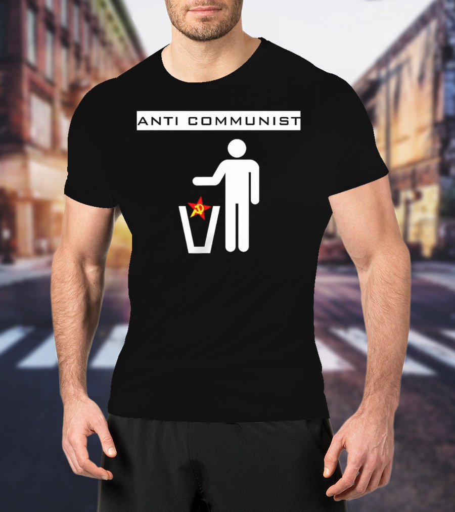 Anti Communist Throwing Away Soviet Hammer And Sickle T-Shirt