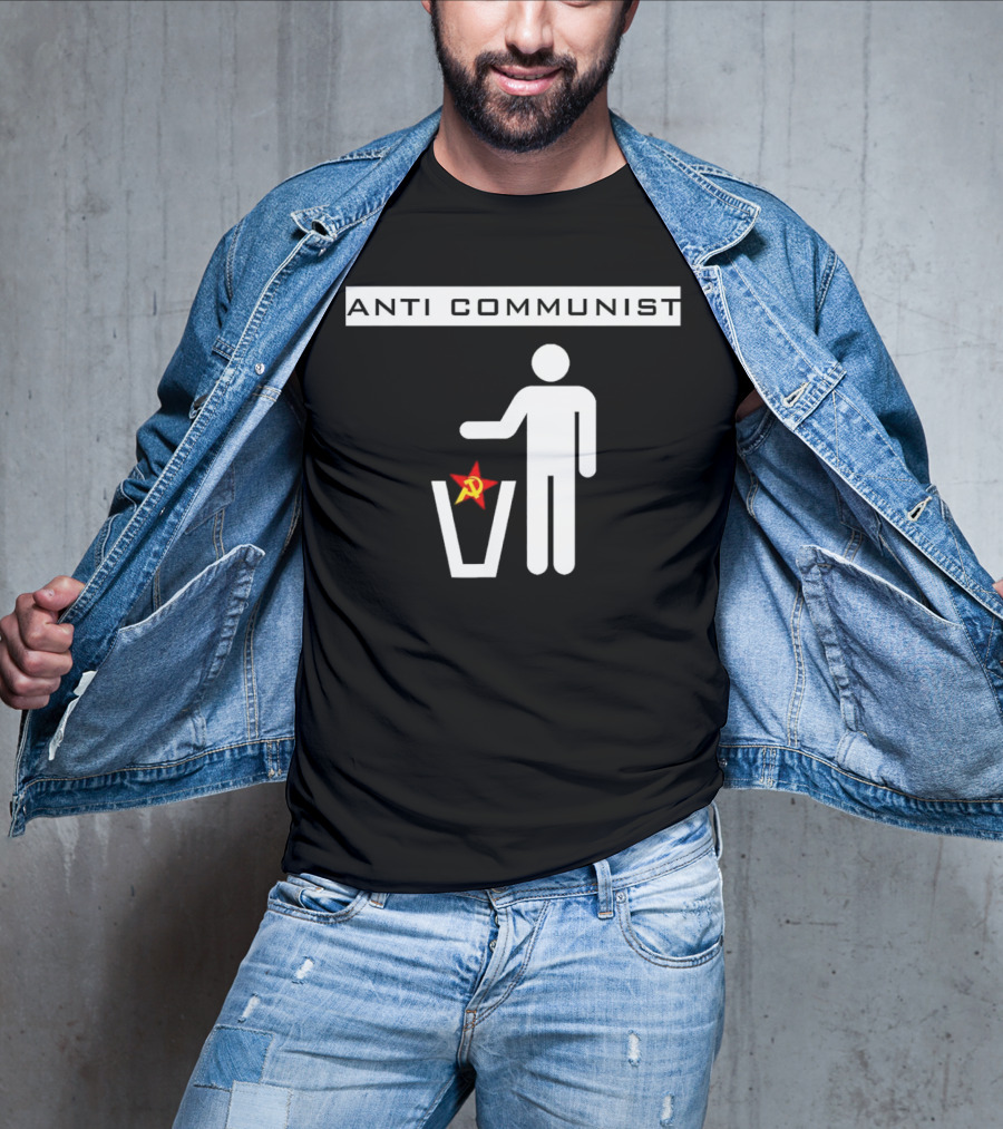 Anti Communist Throwing Away Soviet Hammer And Sickle T-Shirt