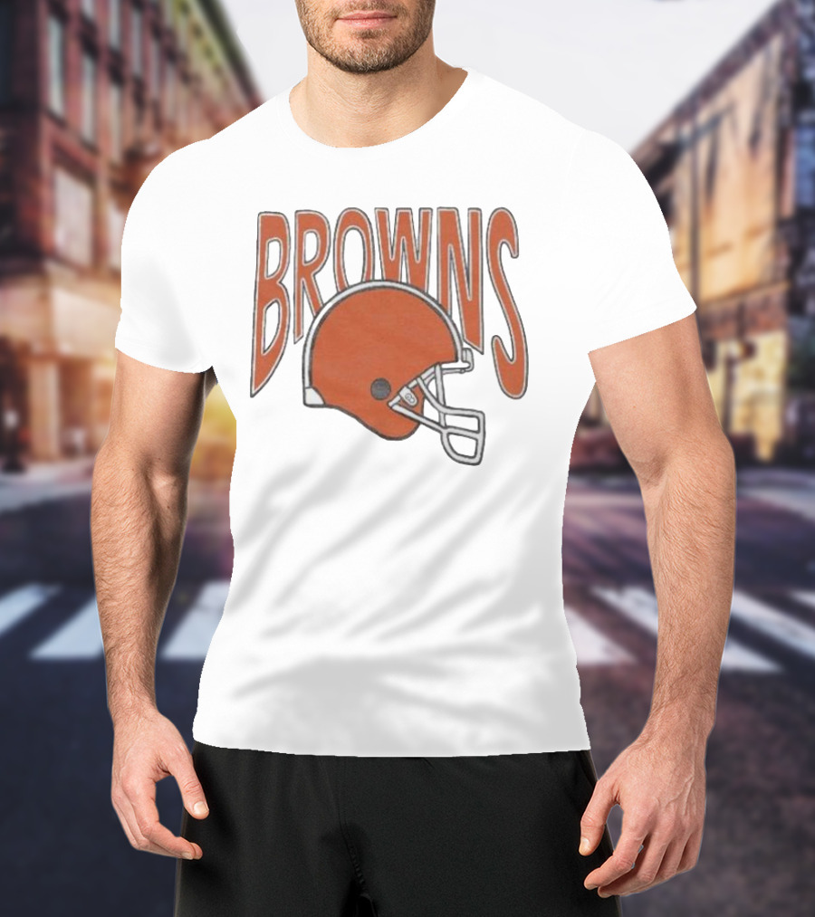 Browns 90s Helmet Cleveland Browns T-Shirt