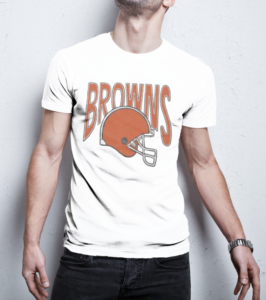 Browns 90s Helmet Cleveland Browns T-Shirt
