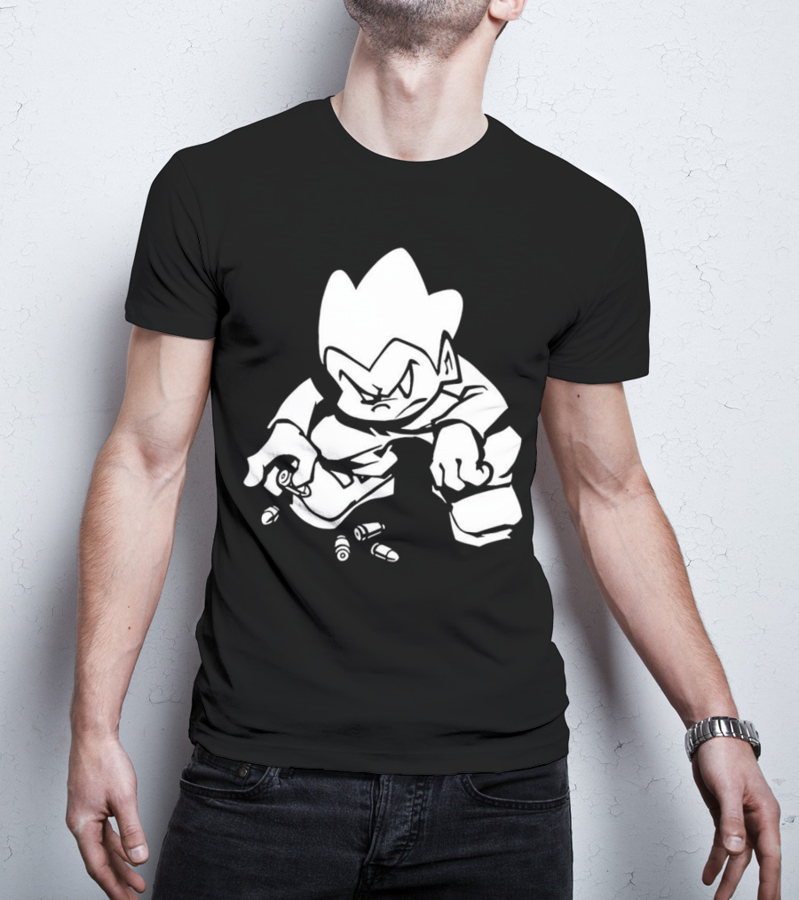 Friday Night Funkin’ Lowkey Pico Bullets Grim Expression T-Shirt