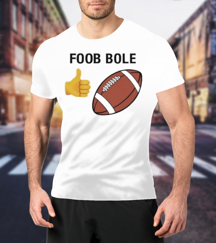 Foob Bole Football Thumb Up Emoji Brown Ball T-Shirt