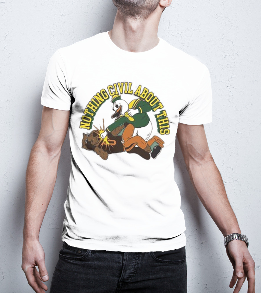 Nothing Civil About This Oregon Duck Knocks Out Oregon State Beavers T-Shirt