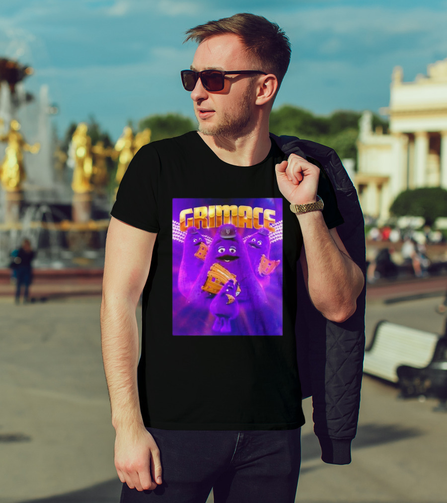 Grimace New York Mets Baseball Mascot Collage Retro T-Shirt