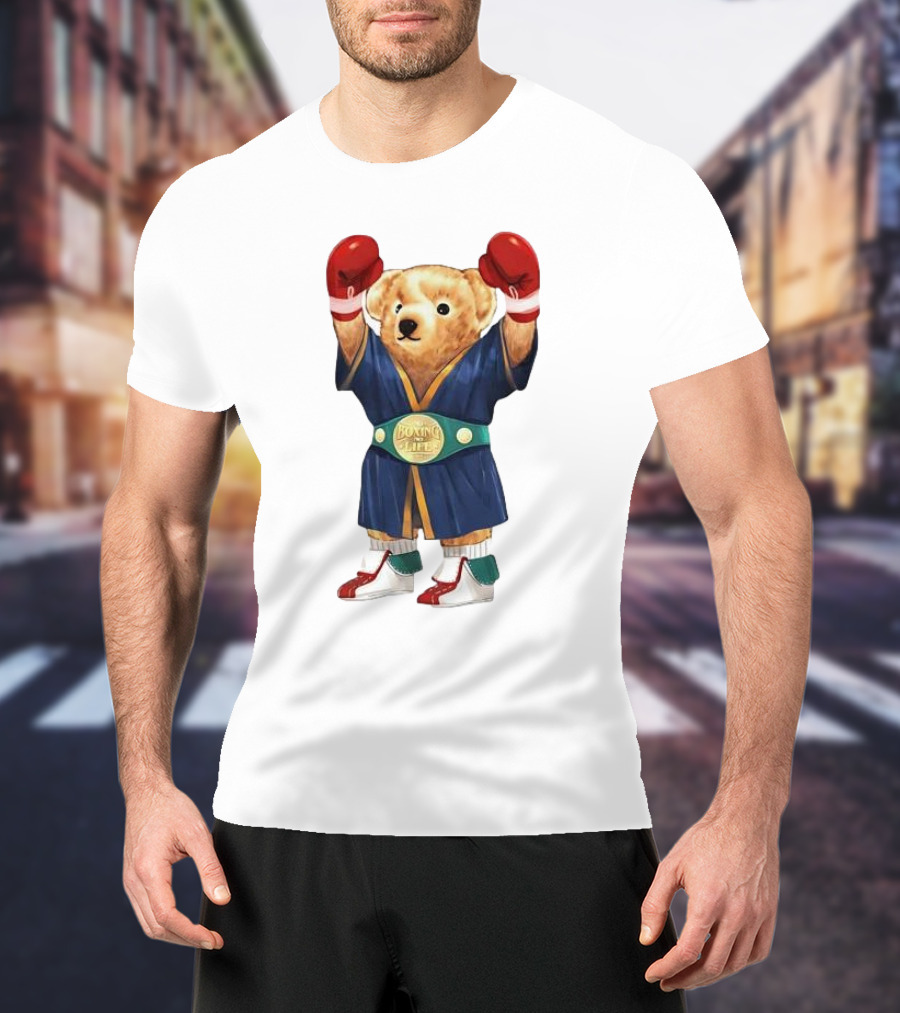 Canelo Bear Champion Boxing No Life Boxing Gloves Robe T-Shirt