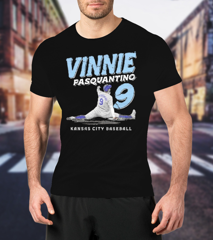 VINNIE PASQUANTINO 9 KANSAS CITY BASEBALL T-Shirt