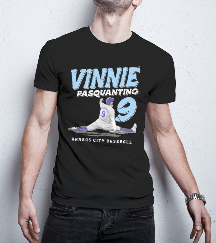 VINNIE PASQUANTINO 9 KANSAS CITY BASEBALL T-Shirt