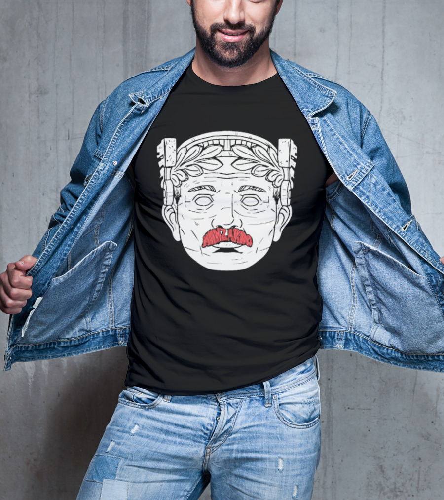 Guardian Maxilarino Mustache Roman Bust T-Shirt