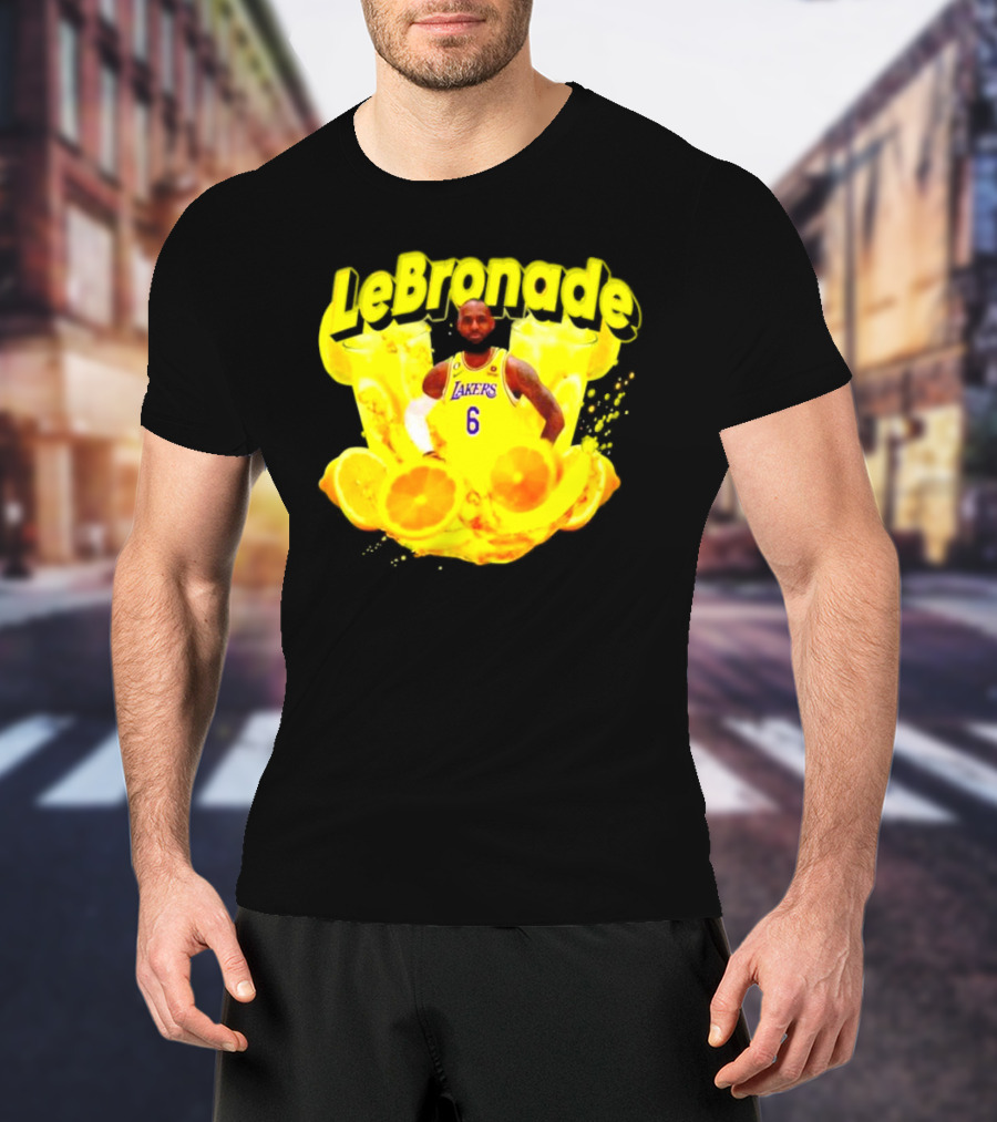 LeBronade LeBron James Los Angeles Lakers 6 Lemon Explosion T-Shirt