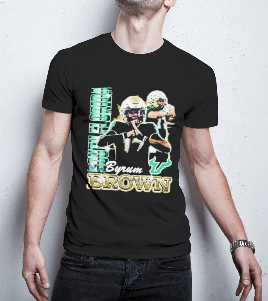 Byrum Brown South Florida Bulls Football T-Shirt