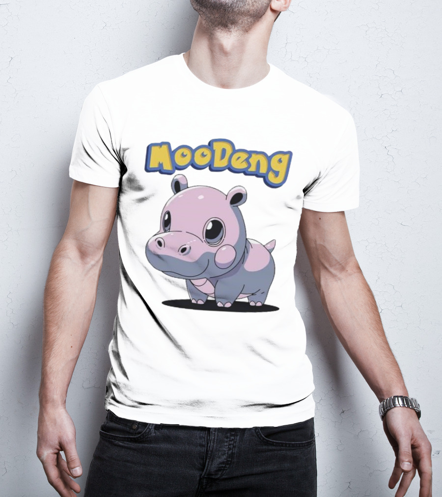 MooDeng Hippo Cartoon Cute Character T-Shirt