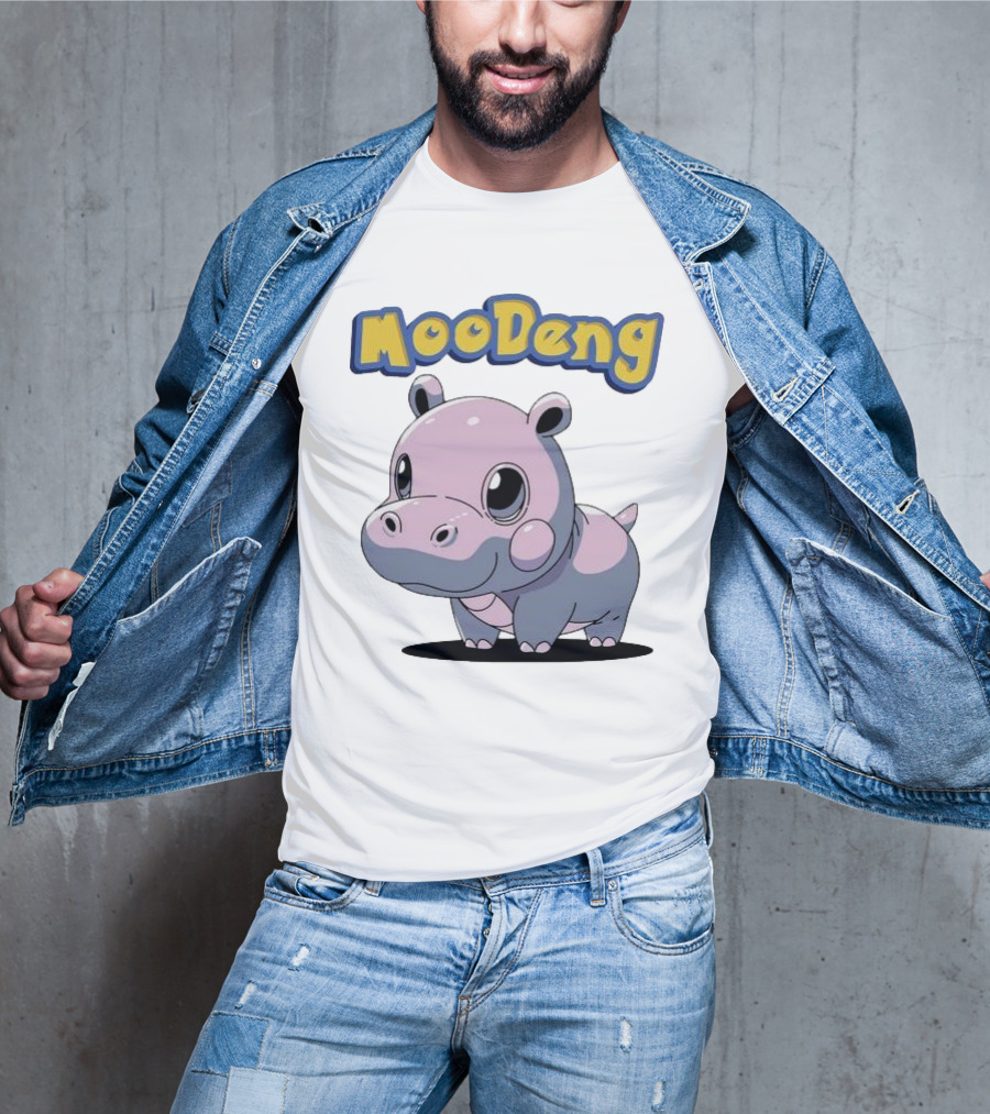MooDeng Hippo Cartoon Cute Character T-Shirt