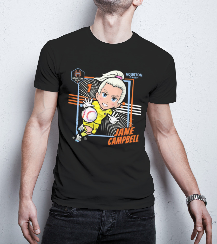 Houston Dash Jane Campbell Chibi Soccer Art 1 T-Shirt