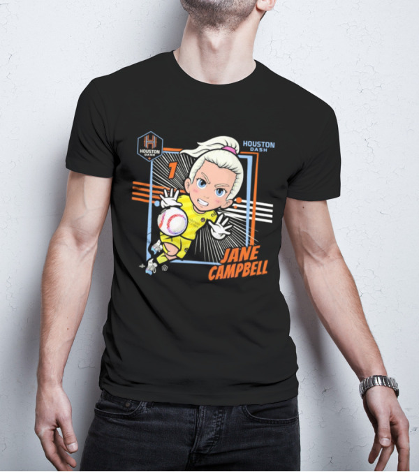 Houston Dash Jane Campbell Chibi Soccer Art 1 T-Shirt