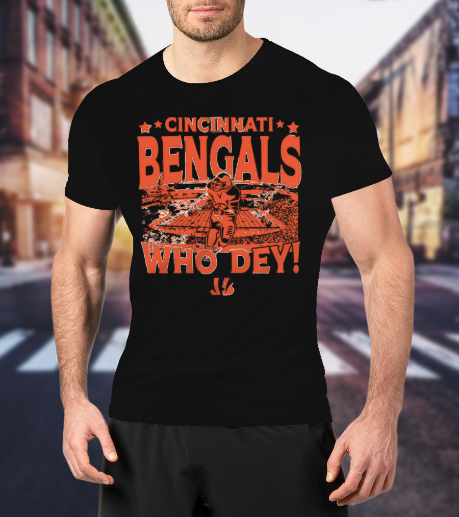 Cincinnati Bengals Who Dey Gameday Football Fan Gear T-Shirt