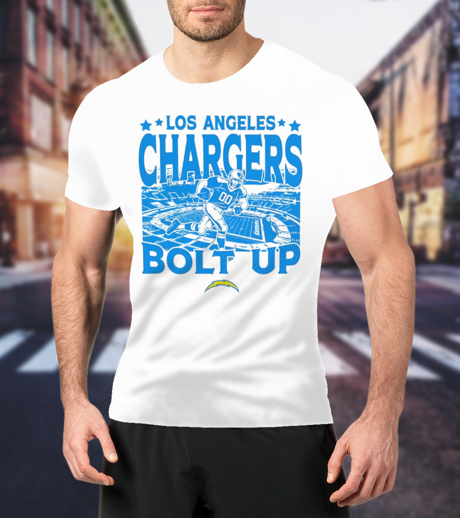 Los Angeles Chargers Bolt Up Gameday Football Stadium T-Shirt