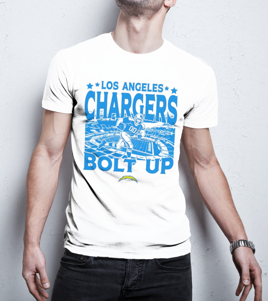 Los Angeles Chargers Bolt Up Gameday Football Stadium T-Shirt