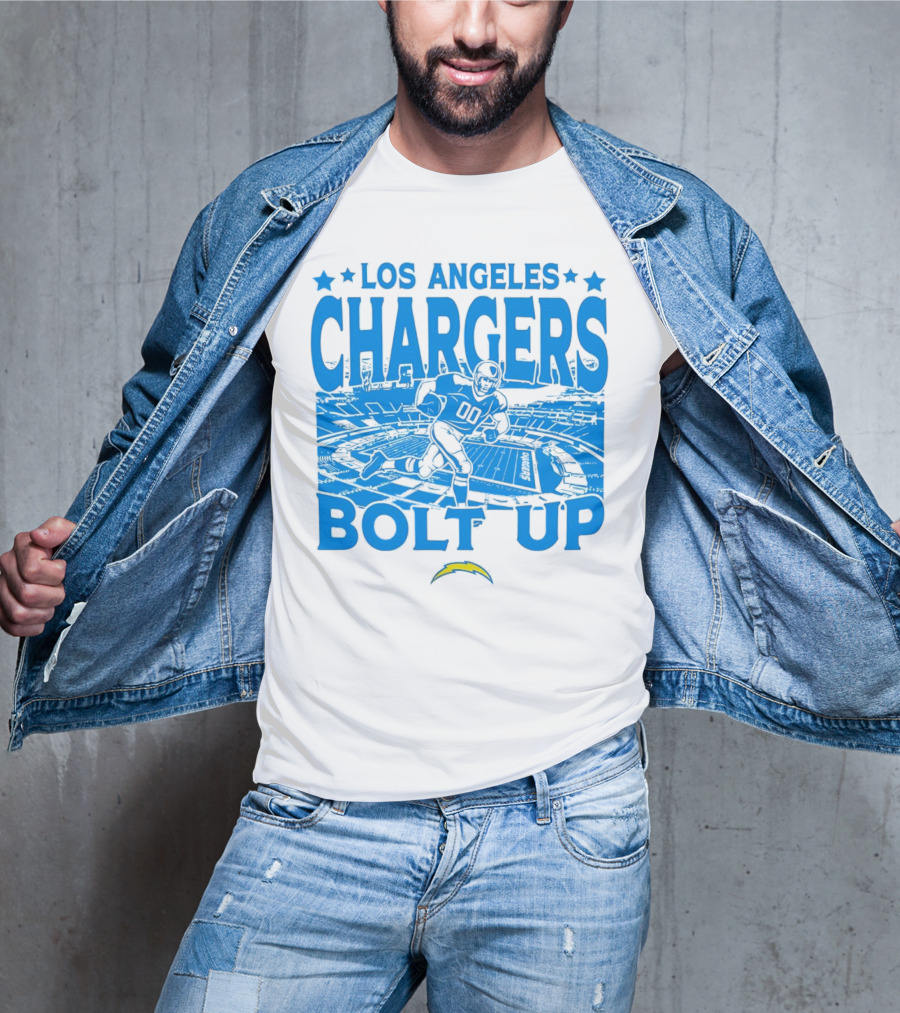 Los Angeles Chargers Bolt Up Gameday Football Stadium T-Shirt