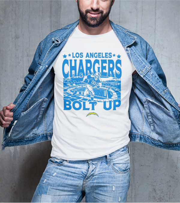 Los Angeles Chargers Bolt Up Gameday Football Stadium T-Shirt
