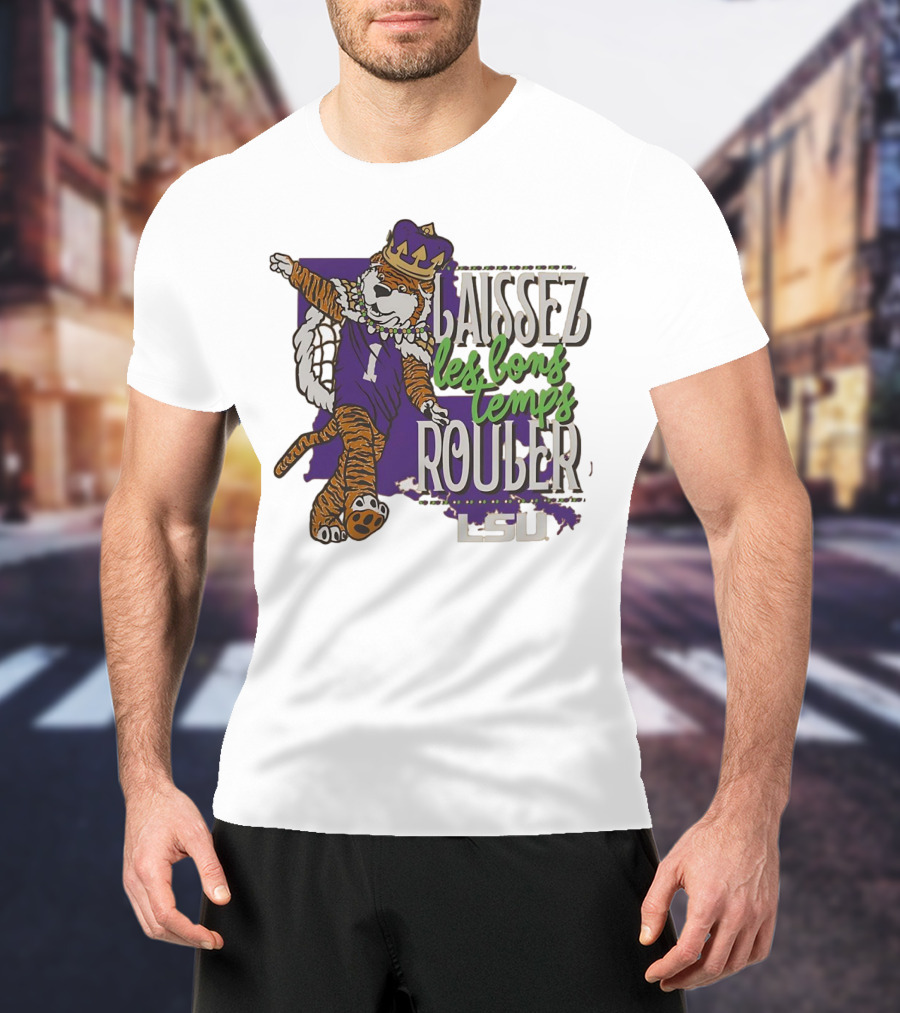 LSU Tigers Laissez Les Bons Temps Rouler Mardi Gras T-Shirt