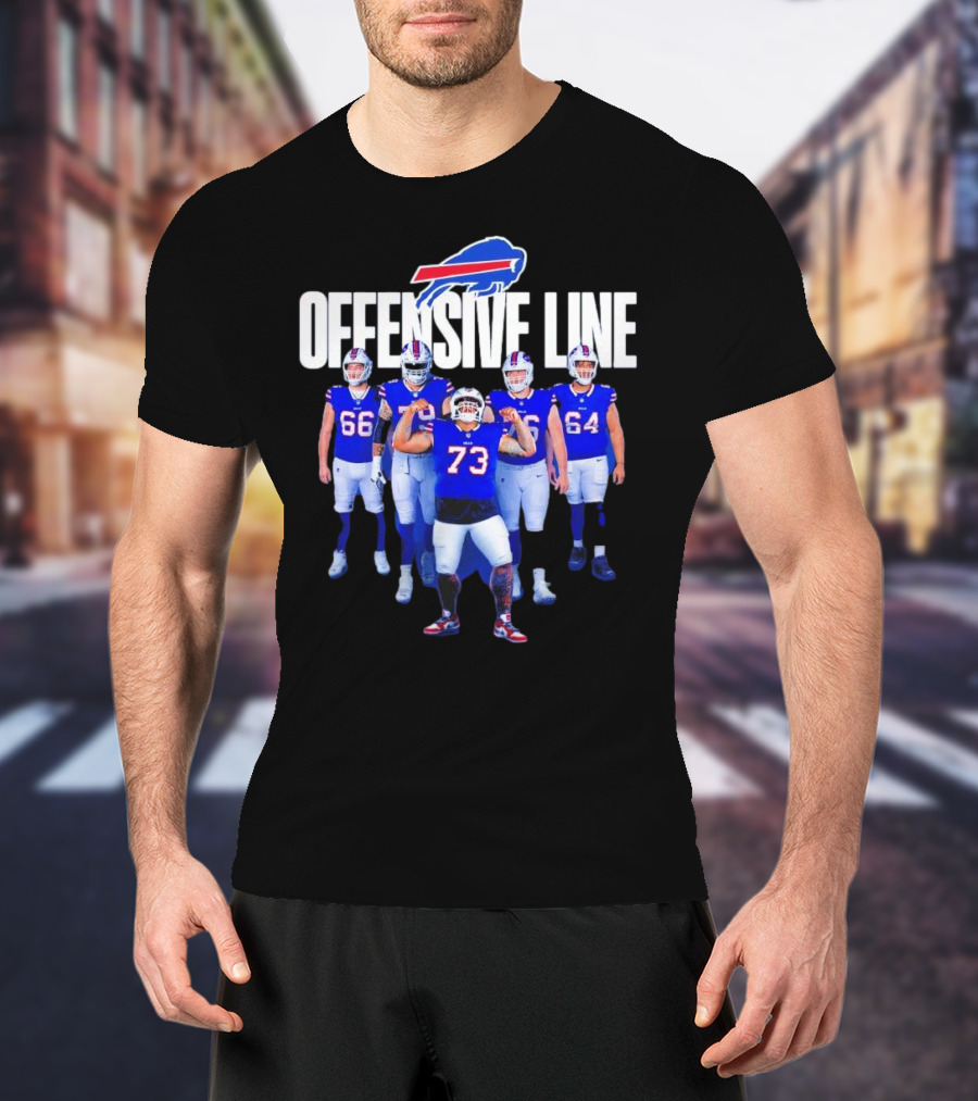 Buffalo Bills Offensive Line Love For The Big Team Spirit T-Shirt