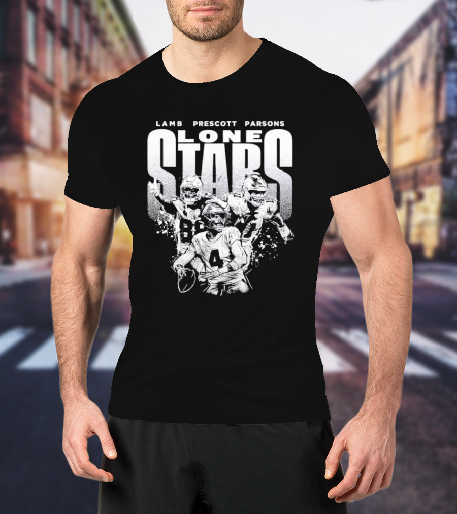 Lamb Prescott Parsons Lone Stars Dallas Cowboys T-Shirt