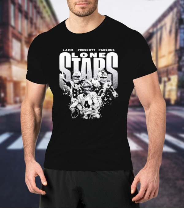 Lamb Prescott Parsons Lone Stars Dallas Cowboys T-Shirt