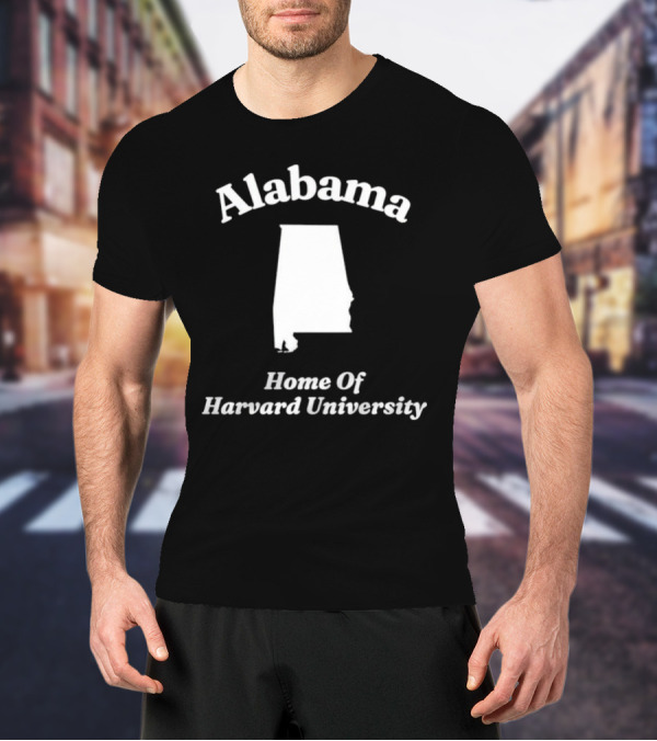 Alabama Home Of Harvard University Map T-Shirt