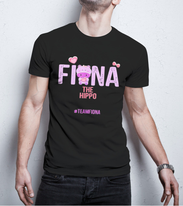 Fiona The Hippo Heart Pink #TeamFiona T-Shirt