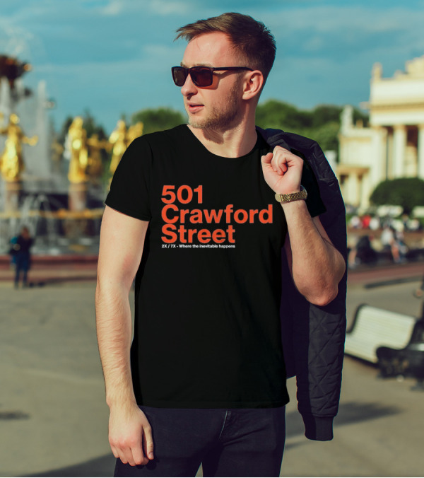 501 Crawford Street 2X 7X Where The Inevitable Happens T-Shirt