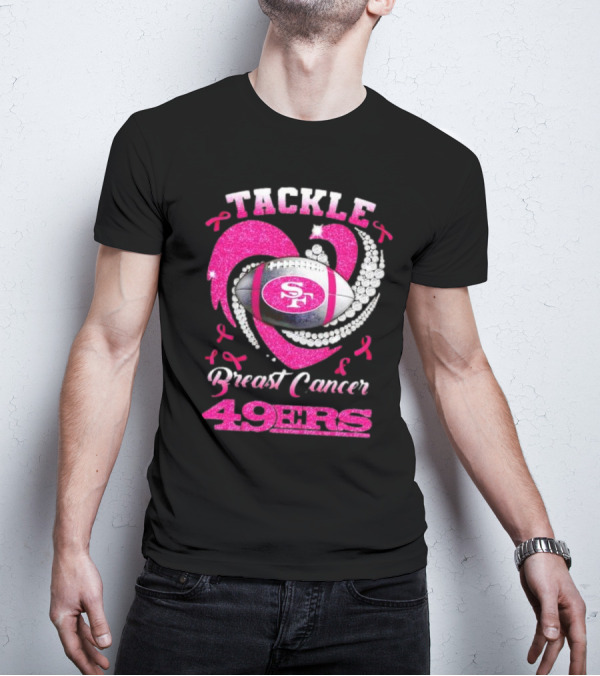 Tackle Breast Cancer San Francisco 49ers Football Pink Awareness 49ers T-Shirt
