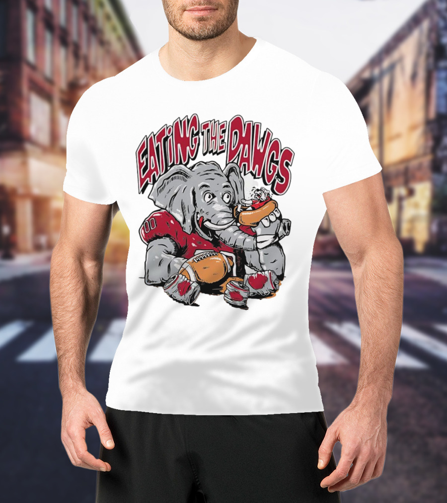Alabama Crimson Tide Eating The Dawgs Defeat Georgia Bulldogs T-Shirt