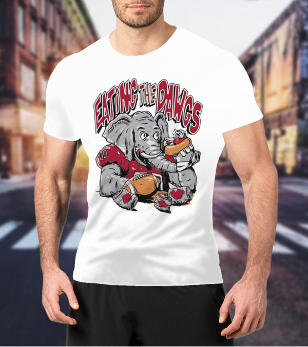 Alabama Crimson Tide Eating The Dawgs Defeat Georgia Bulldogs T-Shirt
