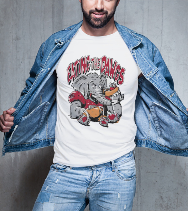 Alabama Crimson Tide Eating The Dawgs Defeat Georgia Bulldogs T-Shirt